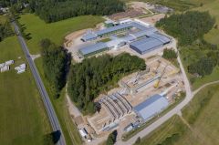 CEWOOD ražošanas ceha jaunbūve būvniecība Jaunlaicene